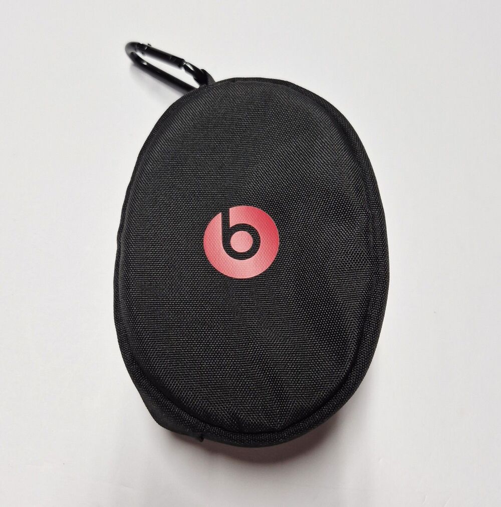 Oem Beats by Dre Headphone Case Zipper Pouch Carabiner Solo Studio